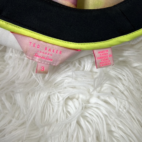 Ted Baker - Pastel Floral Printed Fit & Flare Dress Sz 3 (US M) - Picture 8 of 9